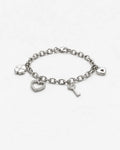 Pulseira Feminina - Lunara Banhada a Ouro Branco