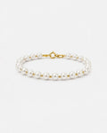 Pulseira Feminina Lemúria Banhada em Ouro 24k com Pérolas