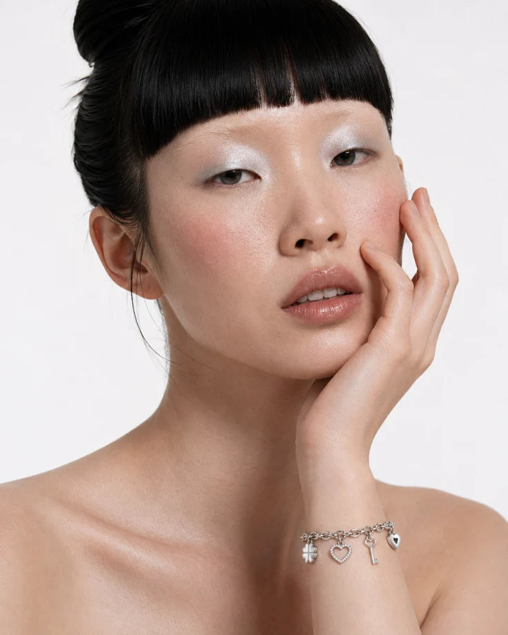 Pulseira Feminina - Lunara Banhada a Ouro Branco