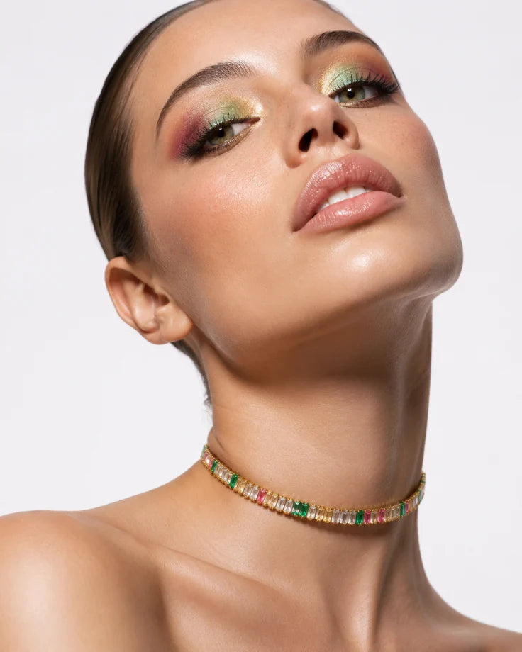 Colar Choker Áurea de Ophir em Banhado em Ouro 24k