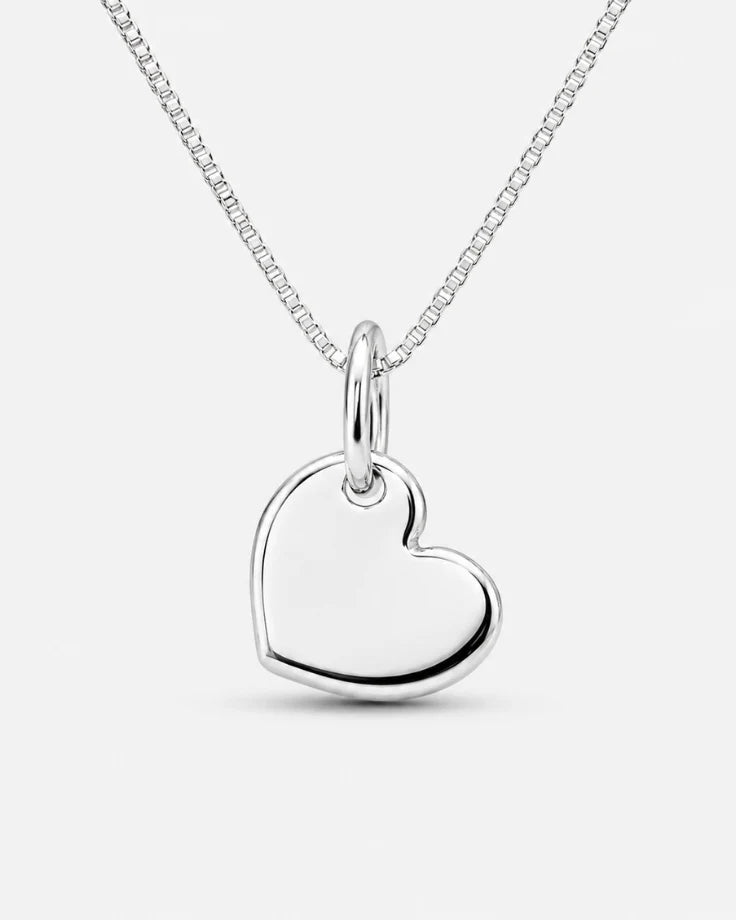 Colar Feminino - Coração Eclipse em Prata 925