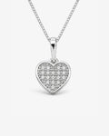 Colar Feminino Coração Amara em Prata 925 com Zircônia
