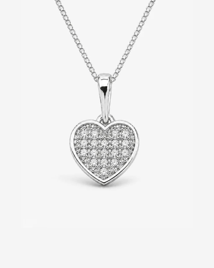 Colar Feminino Coração Amara em Prata 925 com Zircônia