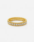 Anel Feminino Selah Banhado em Ouro 24k com Zircônia