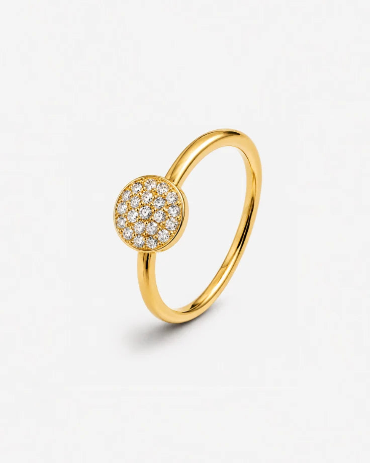 Anel Feminino Ophir Banhado a Ouro 24k