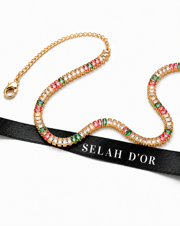 Colar Choker Áurea de Ophir em Banhado em Ouro 24k