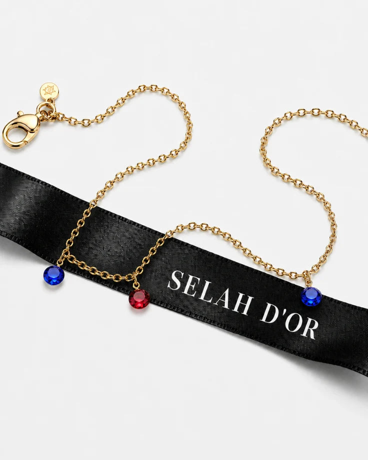 Colar Choker Aquarela Banhado em Ouro 24k com Zircônias Coloridas
