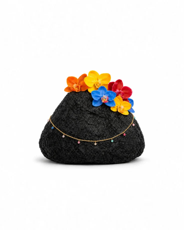 Colar Choker Aquarela Banhado em Ouro 24k com Zircônias Coloridas