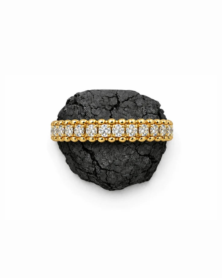 Anel Feminino Selah Banhado em Ouro 24k com Zircônia