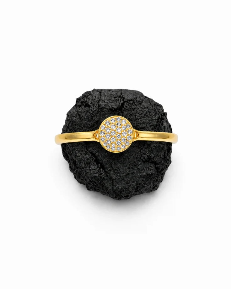 Anel Feminino Ophir Banhado a Ouro 24k