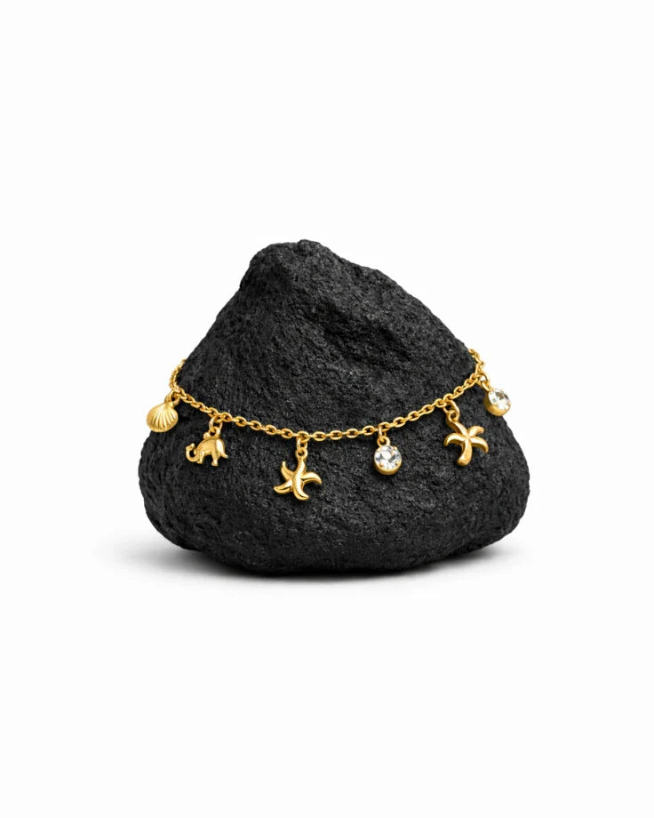 Pulseira Feminina Talassa Banhada em em Ouro 24k