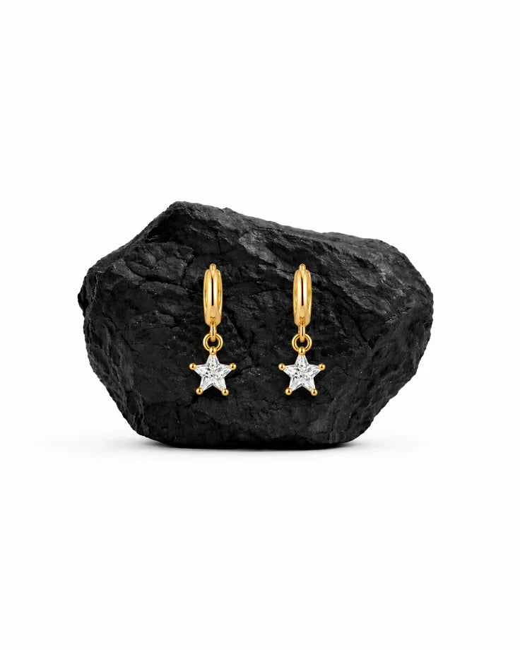 Brincos Allende - Banhado a Ouro 24k com Zircônia