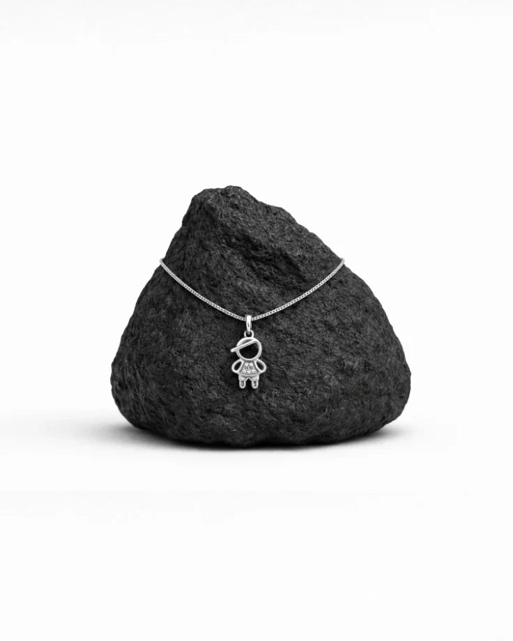 Colar Feminino - Perséfone Mãe e Filha em Prata 925 com Zircônia