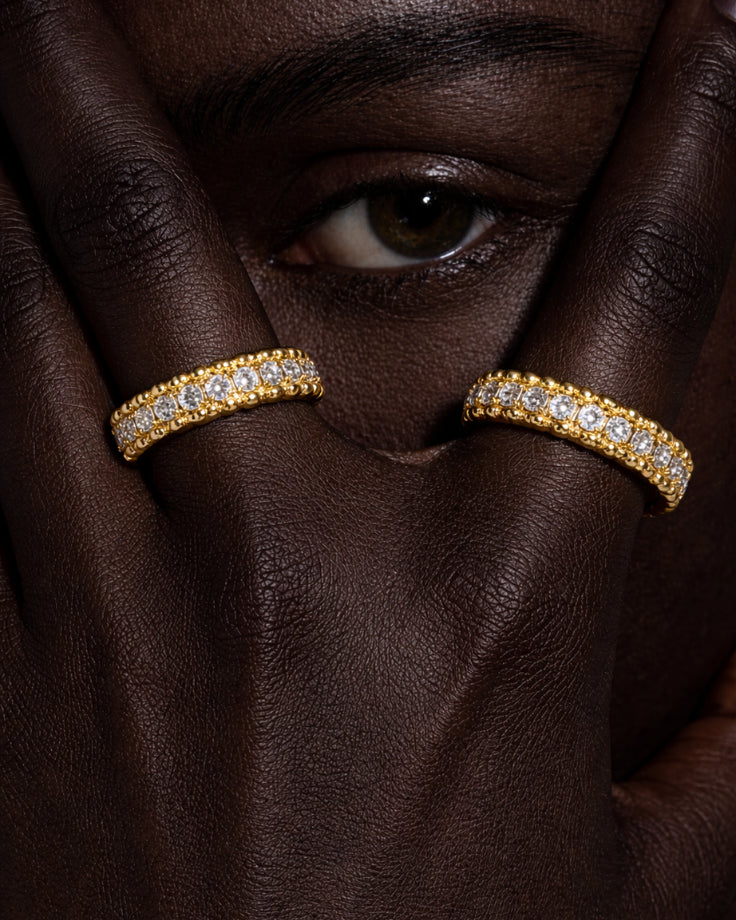 Anel Feminino Selah Banhado em Ouro 24k com Zircônia